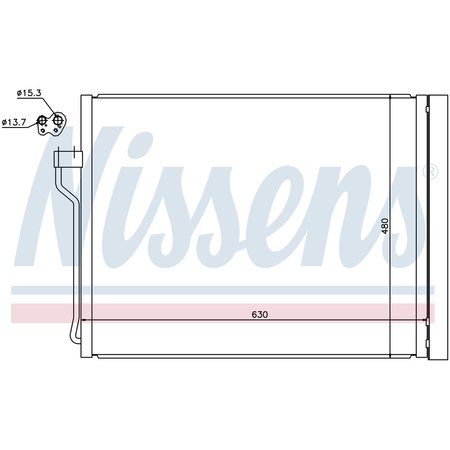 NISSEN A/C Condenser, 940288 940288